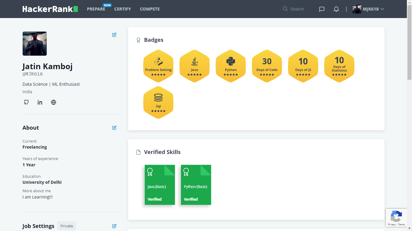HackerRank-Profile-MJK618